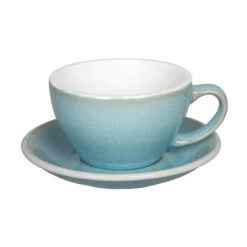 Milchkaffeetasse Egg Ice Blue