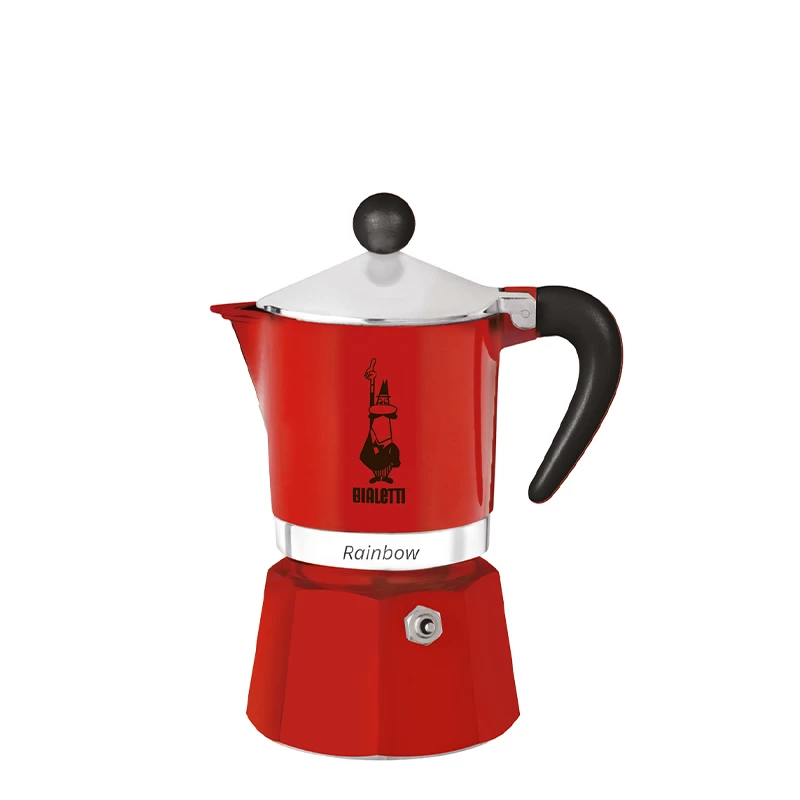 Bialetti Rainbow 6 Tassen Rot 3 Bialetti Rainbow 6 Tassen Rot