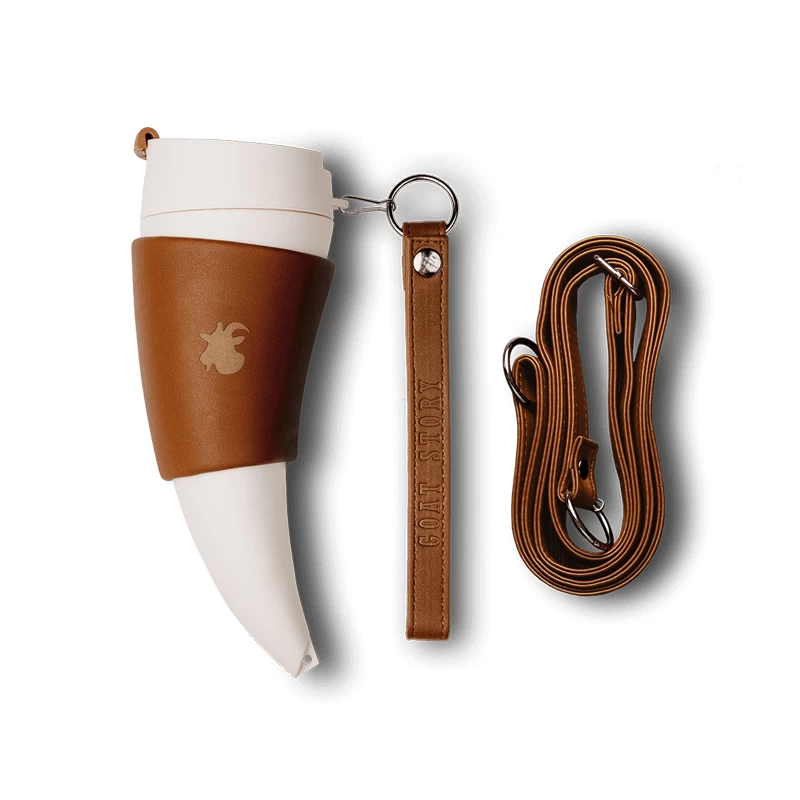 Goat Mug Kunstleder Braun 350 Ml 4 Goat Mug Kunstleder Braun 350 Ml – Bild 2