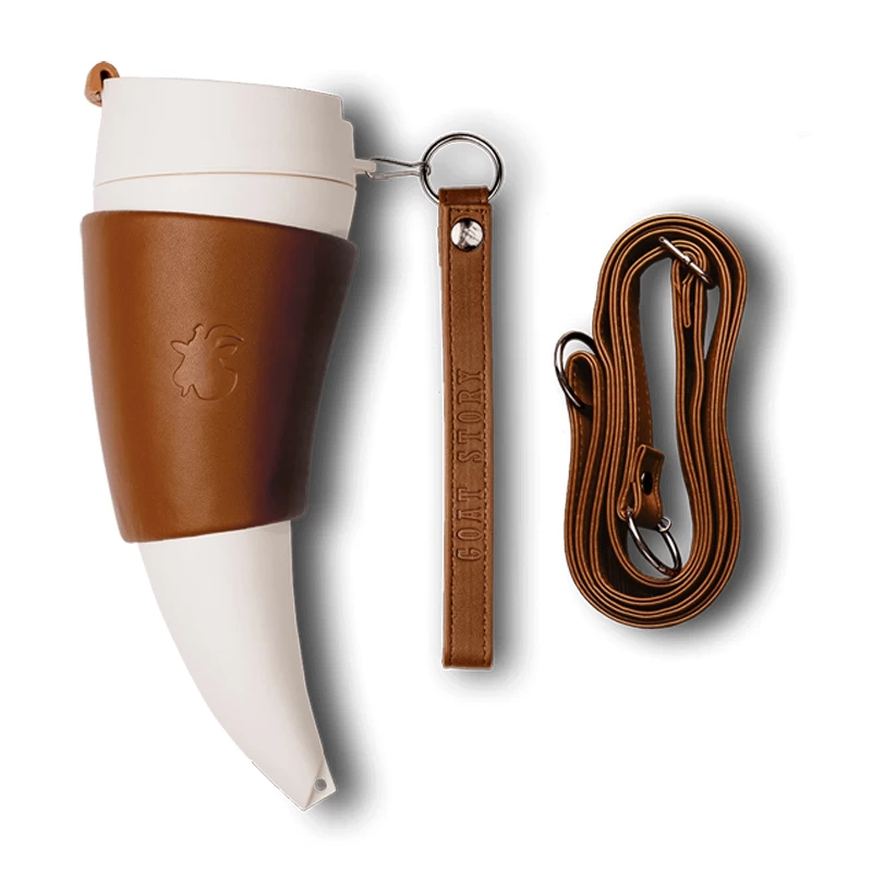 Goat Mug Echtes Leder Braun 470 Ml 4 Goat Mug Echtes Leder Braun 470 Ml – Bild 2