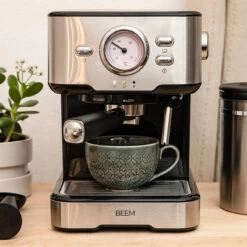 Siebträgermaschine Espresso Select Schwarz Edelstahl -Ausgewählte Geschäfte Für Kaffeebedarf 105408 105408 beem siebtragermaschine espresso select kueche