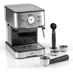 Siebträgermaschine Espresso Select Schwarz Edelstahl -Ausgewählte Geschäfte Für Kaffeebedarf 105408 105408 beem siebtragermaschine espresso select mitzubehoer